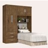 Guarda-Roupa Solteiro com Cabeceira 4 Portas Cancun  - 3