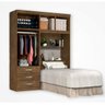 Guarda-Roupa Solteiro com Cabeceira 4 Portas Cancun  - 2