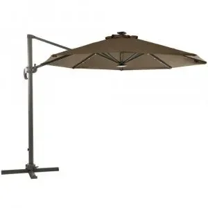 Ver imagem 2 de Ombrelone Redondo Acionamento a Manivela 275cmx365cm Cancun 