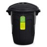 Lixeira Grande 30 Litros Coleta Seletiva Cesto Lixo Redonda com Tampa Alca Balde Multiuso Organizado - 3