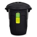 Ver imagem 3 de Lixeira Grande 30 Litros Coleta Seletiva Cesto Lixo Redonda com Tampa Alca Balde Multiuso Organizado