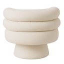 Ver imagem 7 de Poltrona Orgânica Mabel Base Fixa Bouclé Off White - Nexta Casa