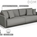 Ver imagem 6 de Sofá Retrátil e Reclinável 240cm Veludo Domus