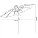 Ver imagem 3 de Ombrelone Octagonal Acionamento a Manivela 248cmx270cm Aruba