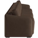 Ver imagem 7 de Sofá Cama para Sala de Estar 3 Lugares 276cm Montserrat K01 Veludo Marrom - Lyam Decor