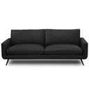 Ver imagem 3 de Sofá 3 Lugares para Sala de Estar Living Industrial 252cm Dijon L06 Couro Preto - Lyam Decor