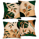 Ver imagem 1 de Kit com 4 Capas para Almofadas Decorativas Folhagem Verde
