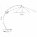 Ver imagem 3 de Ombrelone Hexagonal Acionamento a Manivela 277cmx350cmx Barbados 