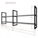 Ver imagem 5 de Prateleira Industrial Suspensa Teto Cozinha pratileira prateleira mdf nicho industrial nichos para