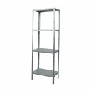 Ver imagem 1 de Estante Prateleira de Aço 60cm com 4 Bandejas:prata