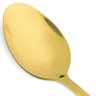 Kit com 12 Colheres de Sobremesa Elite Glamour Dourado Gourmet Mix - 2