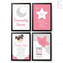 Ver imagem 1 de Quadros Decoração Quarto Infantil Brilha Brilha Estrelinha:preta