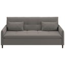 Ver imagem 2 de Sofá Cama Reclinável 3 Lugares e Almofadas Inclusas Multimóveis Cr45239 Bege Bege