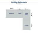 Ver imagem 3 de Guarda-roupa Modulado de Canto Linear 4 Peças 6 Portas Cabecasa Madeiraoriginals