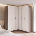 Ver imagem 1 de Guarda-Roupa Planejado de Canto Linear 4 Peças 6 Portas CabeCasa MadeiraOriginals