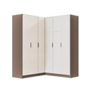 Ver imagem 2 de Guarda-Roupa Planejado de Canto Linear 4 Peças 6 Portas CabeCasa MadeiraOriginals