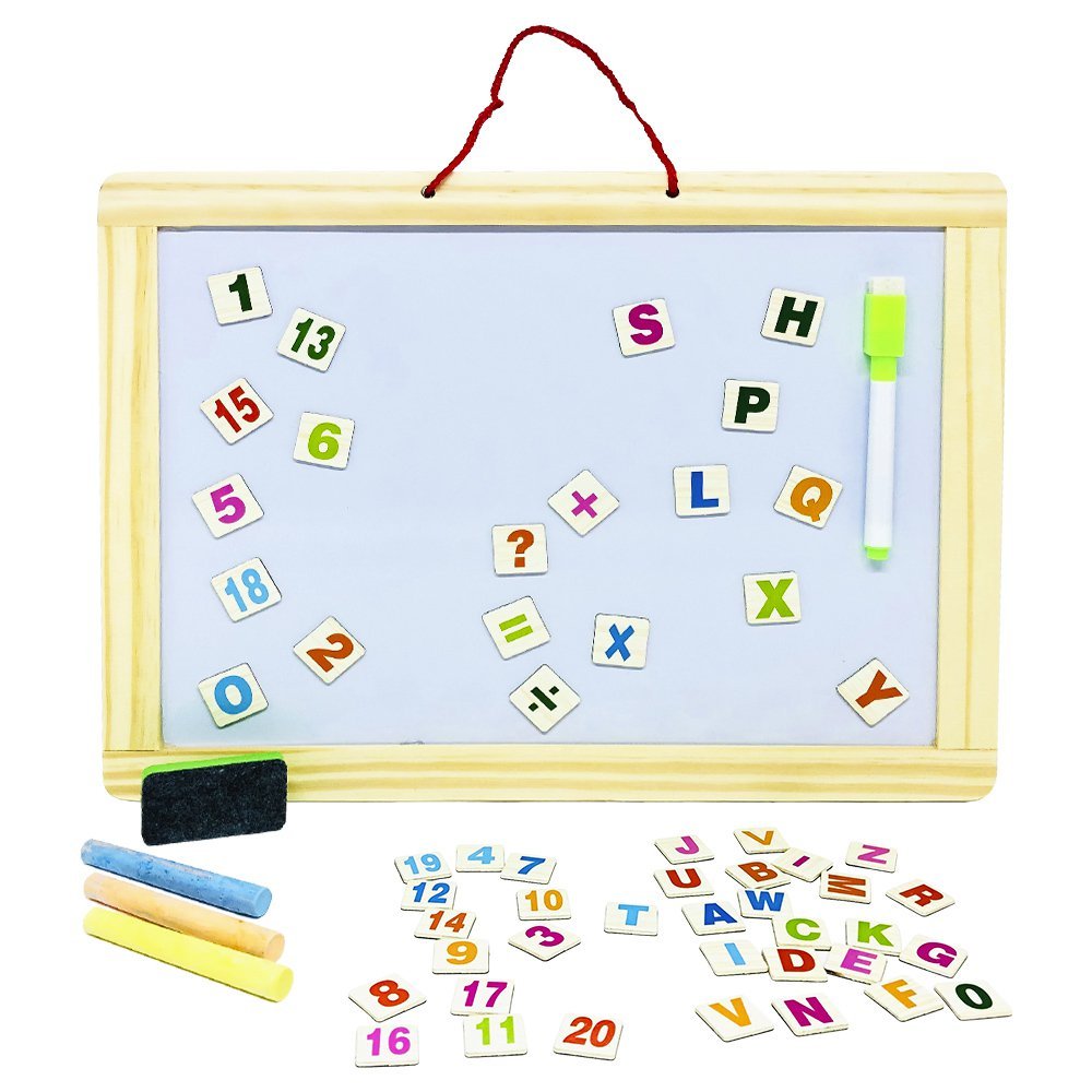Brinquedo Educativo Lousa Magnética Infantil Imã Alfabeto | MadeiraMadeira