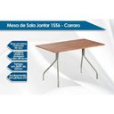 Ver imagem 5 de Conjunto: Mesa Sala Jantar 1556 Aço 136cm + 6 Cadeiras 190 Prata/freijo - Prata/corano Cacau -