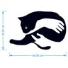 Quadro Decorativo Aplique Parede Gato Preto Felino Mdf 3mm - 3