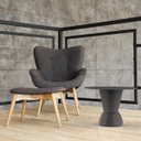 Ver imagem 4 de Mesa Redonda 60CMX60CM Nick Cinza/Mushroom