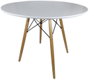 Ver imagem 1 de Mesa Jantar Redonda 90cm Branco MDF Eiffel Charles Eames