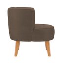 Ver imagem 7 de Cadeira Moderna Estofada para Recepção Clinica Tecido Veludo Macia Pés de Madeira Resistente