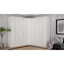 Ver imagem 1 de Modulado Closet Completo 9 Portas 6 Gavetas - Rizon-Branco - Móveis Novo Horizonte