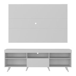 Rack Retrô com Painel TV até 65 Polegadas Miami Multimóveis MP1060 Branco - 6