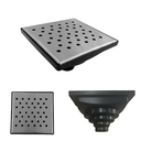 Ver imagem 1 de Ralo Anti Odor Inox 304 Modelo 15x15 Bolinha Tela e Coletor Preto Saída Adapt de 40mm até 100mm