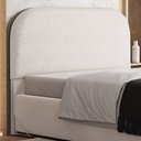 Ver imagem 4 de Cabeceira Cama Box Casal 140cm Orgânica Lanna W01 Linho Cru - Lyam Decor