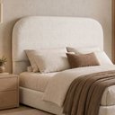 Ver imagem 1 de Cabeceira Cama Box Casal 140cm Orgânica Lanna W01 Linho Cru - Lyam Decor
