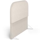 Ver imagem 7 de Cabeceira Cama Box Casal 140cm Orgânica Lanna W01 Linho Cru - Lyam Decor