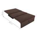 Ver imagem 3 de Sofá Cama 2 Lugares Ivan Suede Marrom