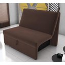Ver imagem 1 de Sofá Cama 2 Lugares Ivan Suede Marrom