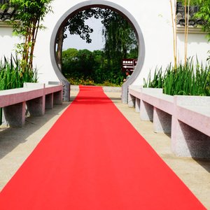 Passadeira de Noiva 5mm Vermelho - 1m de Largura Inylbra
