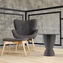 Ver imagem 4 de Mesa Tampo Polipropileno Argo Cinza/Mushroom