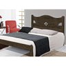 Cama Casal Julia 100% Mdf E Estrado 100% Madeira Nogal - 1