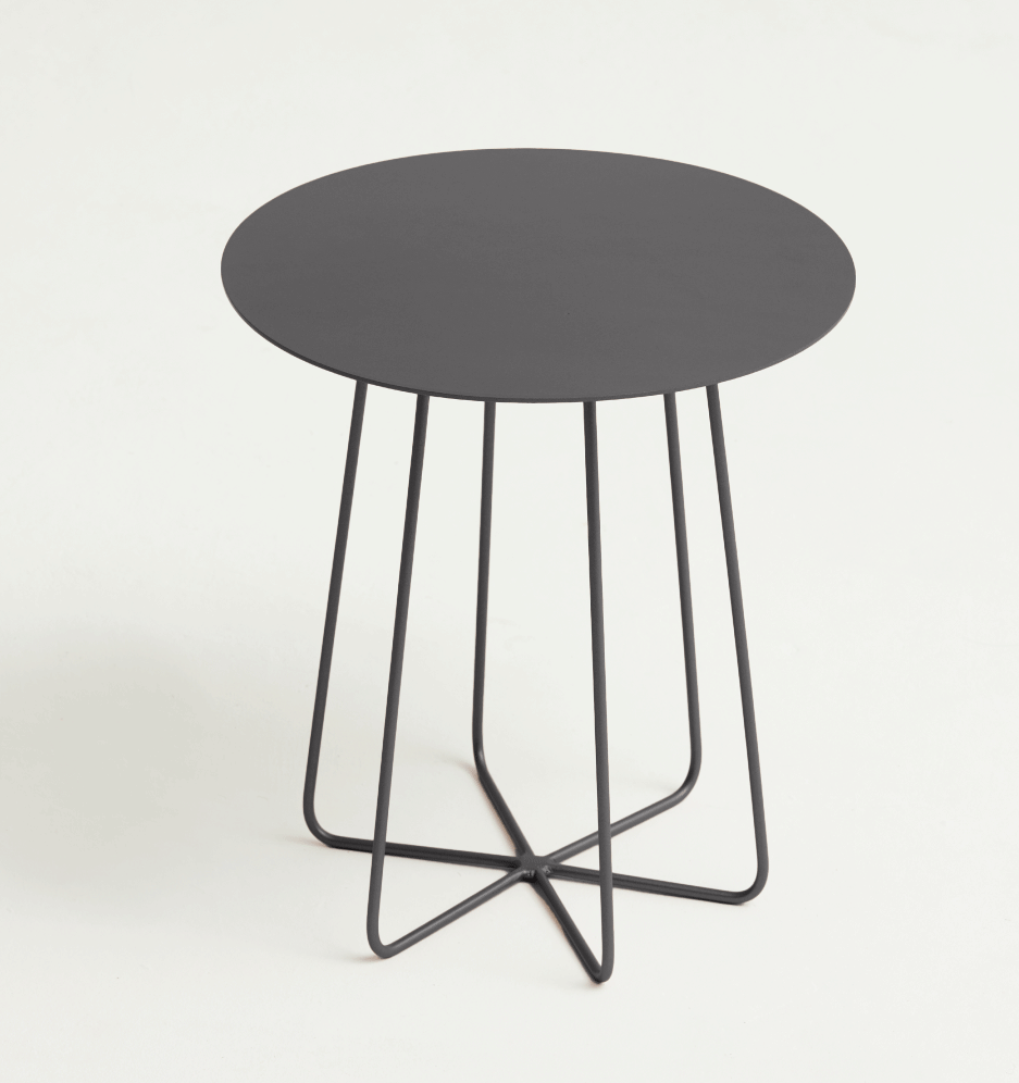 Mesa de Apoio Stella - Aço Carbono - 45cm