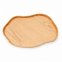 Ver imagem 3 de Bandeja Decorativa Orgânica em Madeira Natural Cinamomo 45x29cm
