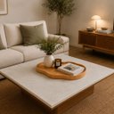 Ver mais imagens de Bandeja Decorativa Orgânica em Madeira Natural Cinamomo 45x29cm