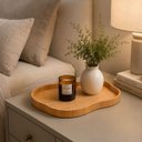 Ver imagem 7 de Bandeja Decorativa Orgânica em Madeira Natural Cinamomo 45x29cm