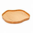 Ver imagem 2 de Bandeja Decorativa Orgânica em Madeira Natural Cinamomo 45x29cm