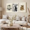 Kit 3 Quadro Decorativo Advocacia Escritório Justiça Placa 28x20cm - 3