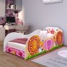 Cama Solteiro Infantil Montessoriana Mdf Segura Quarto Juvenil Menina Princesa Encantada Rosa- Rpm - 2