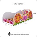 Ver imagem 6 de Cama Solteiro Infantil Montessoriana Mdf Segura Quarto Juvenil Menina Princesa Encantada Rosa- Rpm