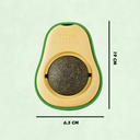 Ver imagem 4 de Bolinha Catnip Abacate Brinquedo P/ Gato Morder Roer