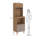 Ver imagem 3 de Torre Quente Fellicci Marti 1802 1 Prateleira Mel/fendi