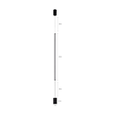 Ver imagem 4 de Arandela Led Lina Wall 120cm 16w 3000k Branco Quente Bivolt Preto