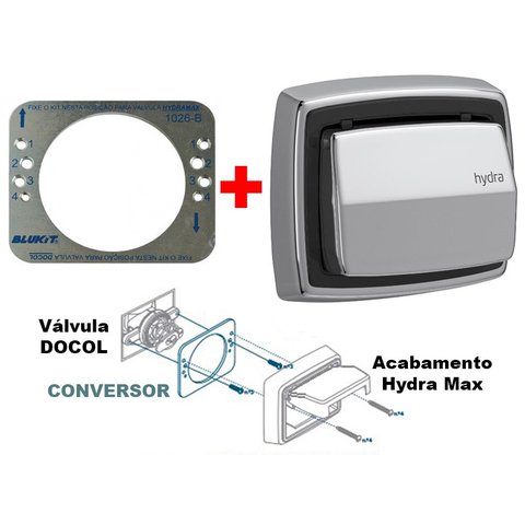 Conversor Válvula Docol para Acabamento Hydra Max - 155201