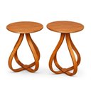 Ver imagem 1 de Conjunto de Canto Lateral Decorativa para Sala Redonda Bella:cinamomo